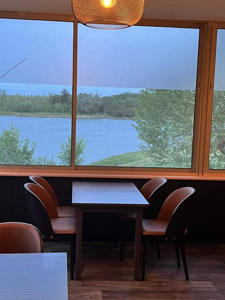 Vue agréable depuis le restaurant Crêches-sur-Saône